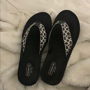 Coach flip flops